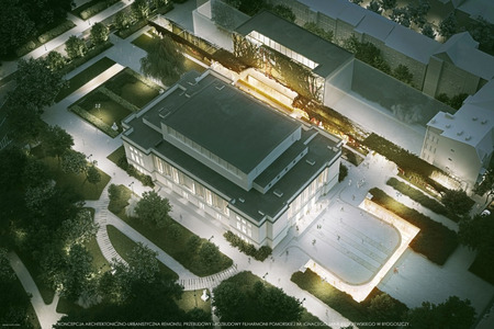 fot. Wizualizacja graf. Kozień Architekci via Filharmonia Pomorska